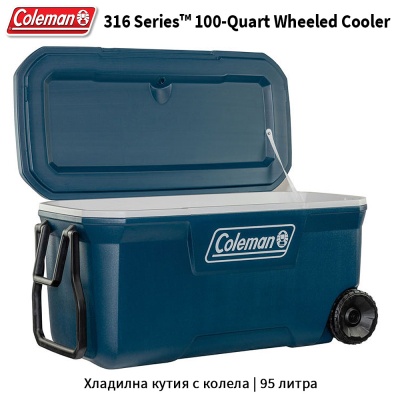 Coleman 316 Series™ 100-Quart Wheeled Cooler