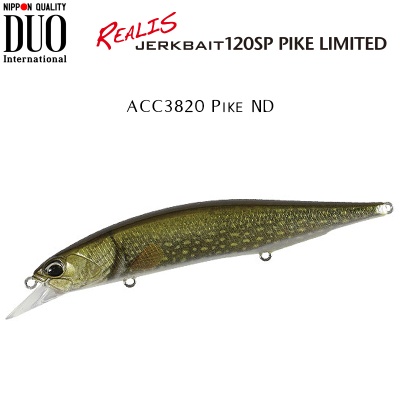 DUO Realis Jerkbait 120SP PIKE Limited | ACC3820 Pike ND