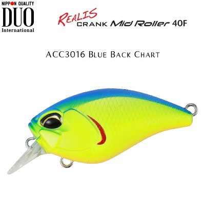 DUO Realis Crank Mid Roller 40F | ACC3016 Blue Back Chart