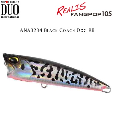 DUO Realis Fangpop 105 | ANA3234 Black Coach Dog RB