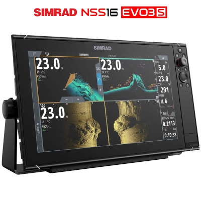 Simrad NSS16 Evo3S | Екран DownScan/SideScan
