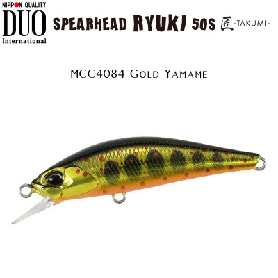 DUO Spearhead Ryuki 50S Takumi | MCC4084 Gold Yamame