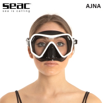 Безрамкова маска за гмуркане Seac Sub AJNA White | Бяла рамка