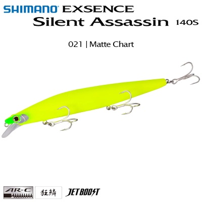 Shimano Exsence Silent Assassin 140S | XM-240N | 021 | Matte Chart