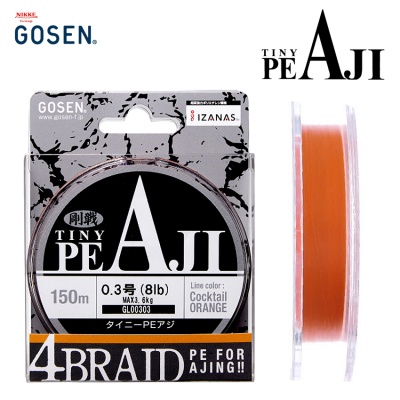 Gosen TINY PE AJI X4 | Braided Line 150m
