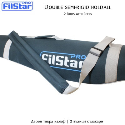 Double semi-rigid holdall Filstar | 2 Rods and Reels