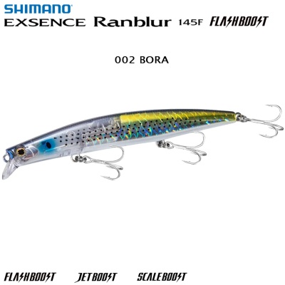 Shimano Exsence Ranblur 145F Flash Boost | 002 BORA