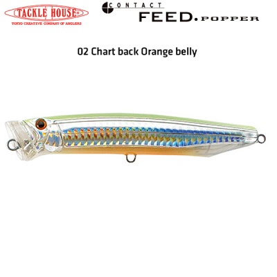  Tackle House FEED POPPER 02 Chart back Orange belly