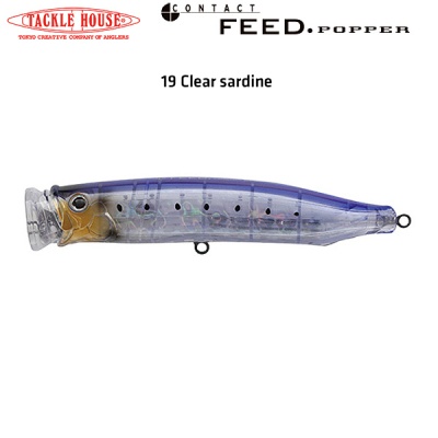  Tackle House FEED POPPER 19 Clear sardine