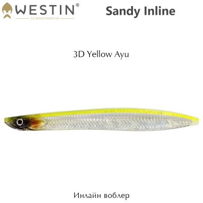 Westin Sandy Inline 10.5cm | 3D Yellow Ayu