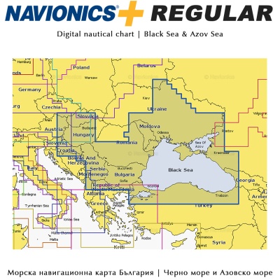  Navionics+ Regular | Навигационная карта | Черное море | Азовское море