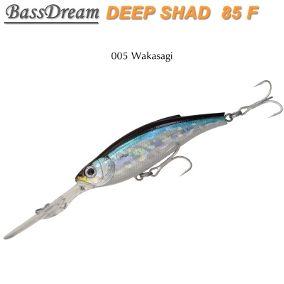 BassDream Deep Shad 85F | 005 Wakasagi