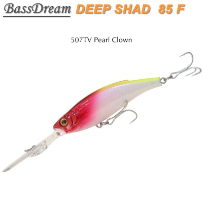 BassDream Deep Shad 85F | 507TV Pearl Clown