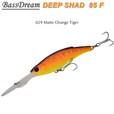 BassDream Deep Shad 85F | 029 Matte Orange Tiger