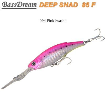 BassDream Deep Shad 85F | 094 Pink Iwashi