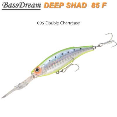 BassDream Deep Shad 85F | 095 Double Chartreuse