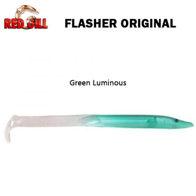 Red Gill Original Flasher | Green Luminous
