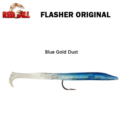 Red Gill Original Flasher | Blue Gold Dust