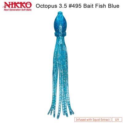 Nikko Octopus 3.5" | #495 | Bait Fish Blue | Син
