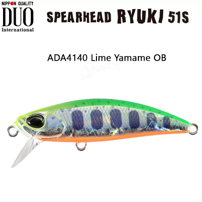 DUO Spearhead Ryuki | ADA4140 Lime Yamame OB