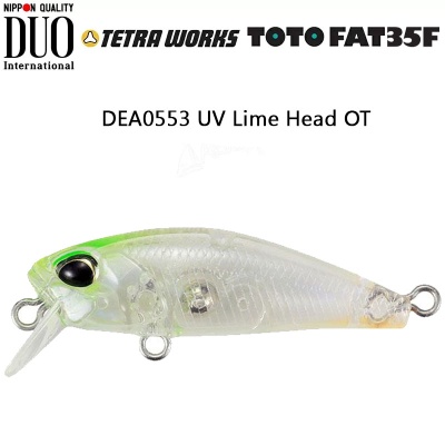 DUO Tetra Works Toto Fat 35F | DEA0553 UV Lime Head OT
