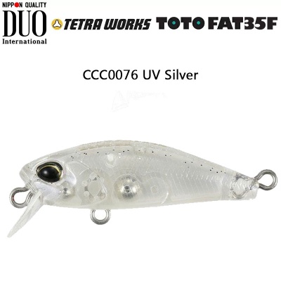 DUO Tetra Works Toto Fat 35F | CCC0076 UV Silver