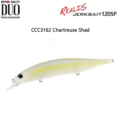 DUO Realis Jerkbait  | CCC3162 Chartreuse Shad