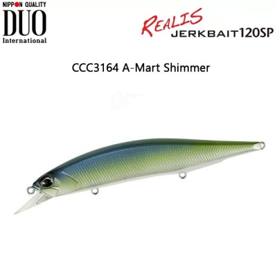 DUO Realis Jerkbait  | CCC3164 A-Mart Shimmer