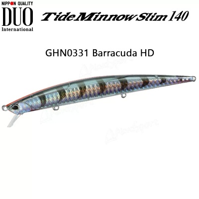 DUO Tide Minnow Slim 140 | GHN0331 Barracuda HD