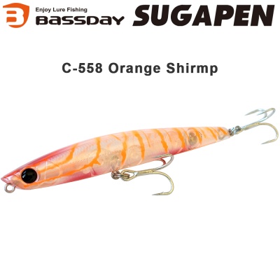 Bassday Sugapen 95F C-558 Orange Shrimp
