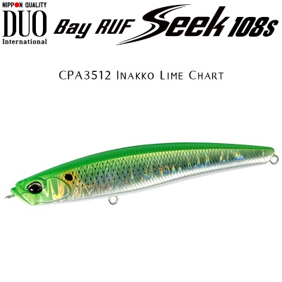 DUO Bay Ruf Seek 108S | CPA3512 Inakko Lime Chart