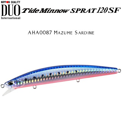 DUO Tide Minnow Sprat 120SF | AHA0087 Mazume Sardine