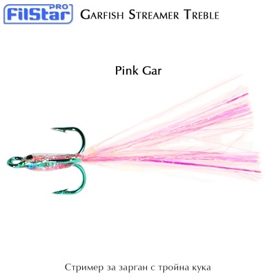 Garfish Streamer Treble | color Pink Gar