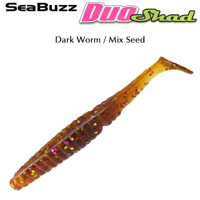 SeaBuzz Duo Shad | Dark Worm / Mix Seed