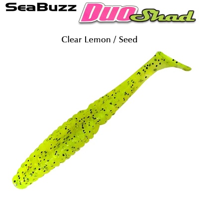 SeaBuzz Duo Shad | Clear Lemon / Seed