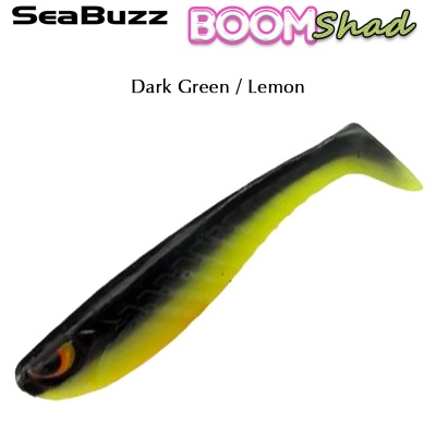 SeaBuzz Boom Shad 5cm | Dark Green / Lemon