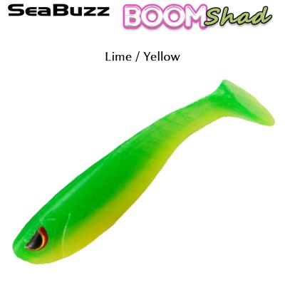 SeaBuzz Boom Shad 5cm | Lime / Yellow