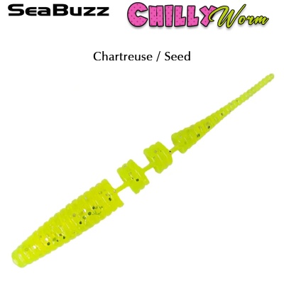 SeaBuzz Chilly Worm 4.2cm | Chartreuse / Seed