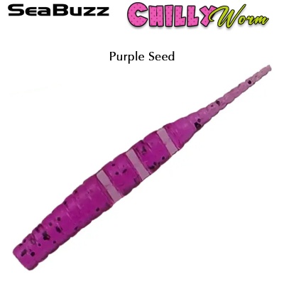 SeaBuzz Chilly Worm 4.2cm | Purple Seed