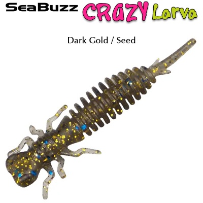 SeaBuzz Crazy Larva 5cm | Dark Gold / Seed