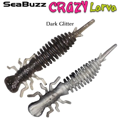 SeaBuzz Crazy Larva 5cm | Dark Glitter