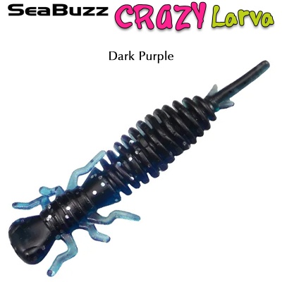SeaBuzz Crazy Larva 5cm | Dark Purple