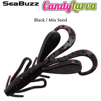SeaBuzz Candy Larva 4.8cm | Black / Mix Seed