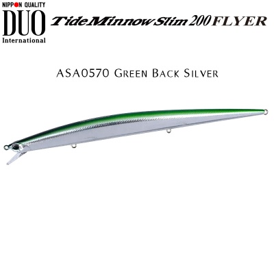 DUO Tide Minnow Slim 200 FLYER | ASA0570 Green Back Silver