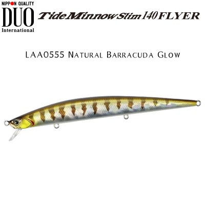 DUO Tide Minnow Slim 140 FLYER | LAA0555 Natural Barracuda Glow