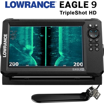 Lowrance EAGLE 9 Tripleshot HD | Екран Странично Сканиране