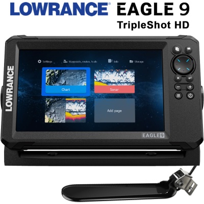 Lowrance EAGLE 9 Tripleshot HD | Основен екран