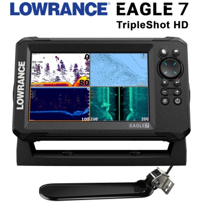 Lowrance EAGLE 7 Tripleshot HD | Split Screen