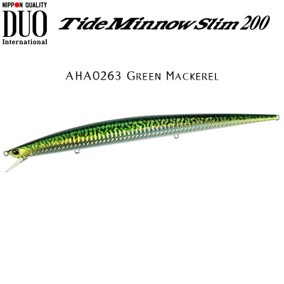 DUO Tide Minnow Slim 200 AHA0263 Green Mackerel HD