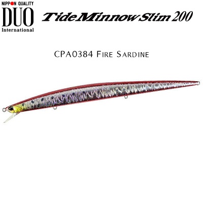 DUO Tide Minnow Slim 200 CPA0384 Fire Sardine